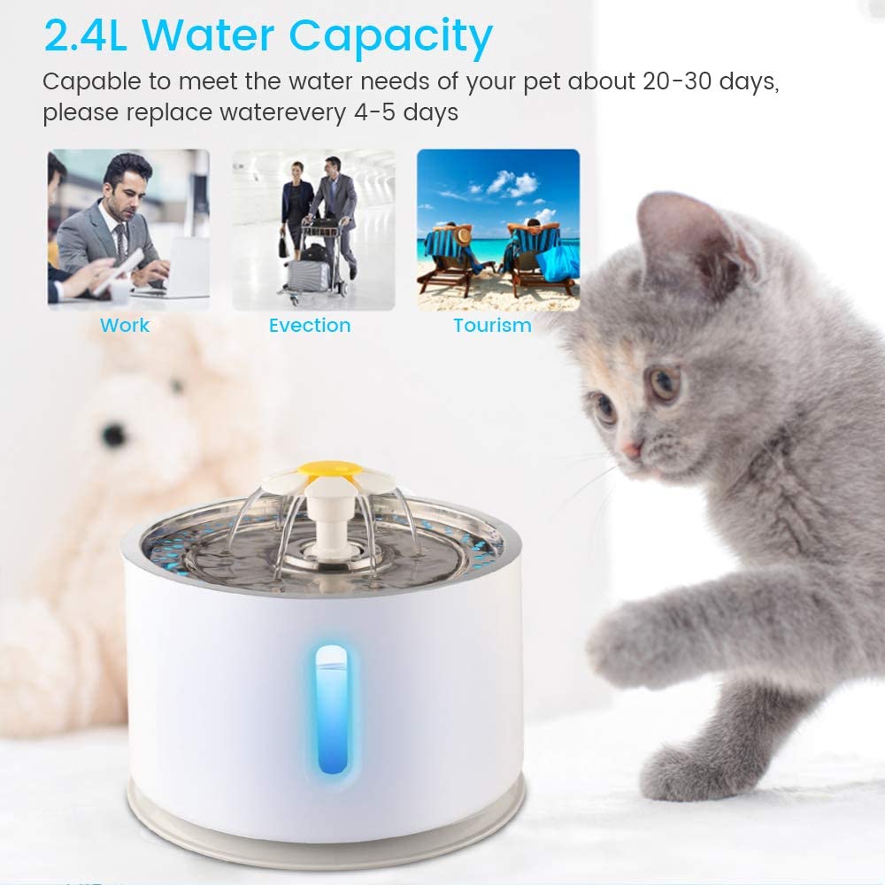 2.4L Automatic Cat Water Fountain